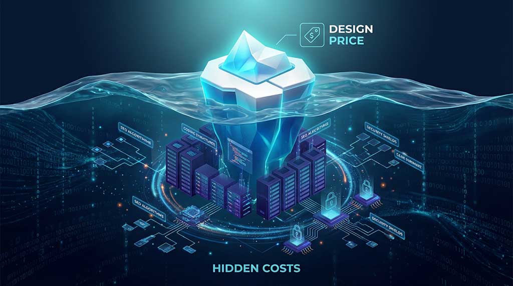 تحلیل ساختار هزینه‌های پنهان طراحی سایت و سئو تکنیکال در مقایسه با ظاهر اولیه سایت